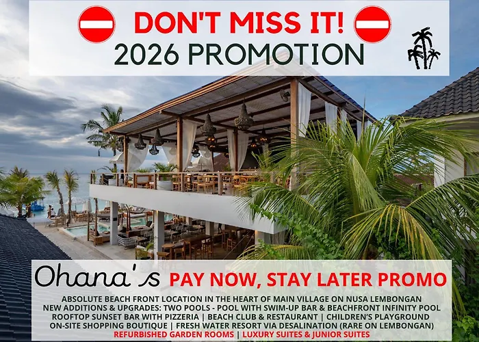 Ohana'S Beachfront Resort & Beach Club Nusa Lembongan